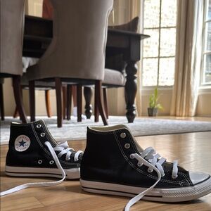 Converse Black and White High-Top Sneakers